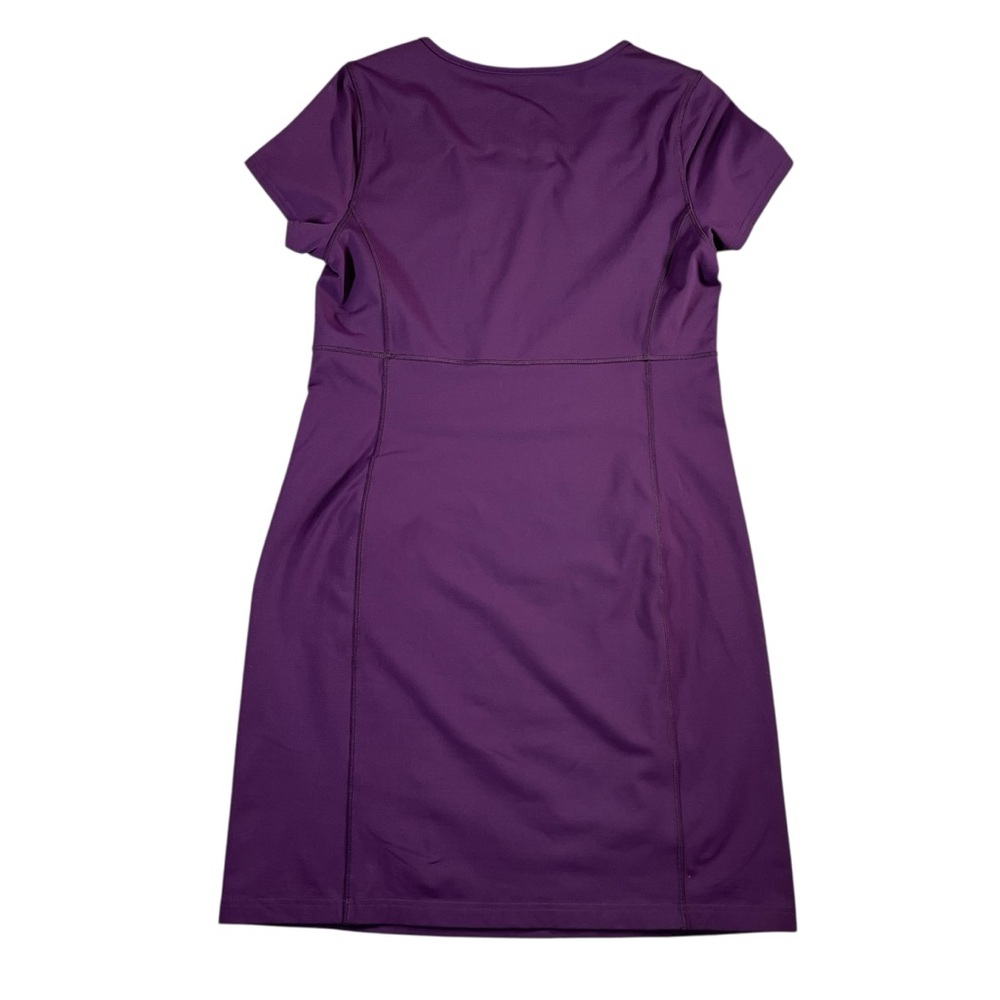 Duluth Trading Co Women's NoGA Classic Short Sleeve Purple Dress Size Medium - Picture 2 of 7